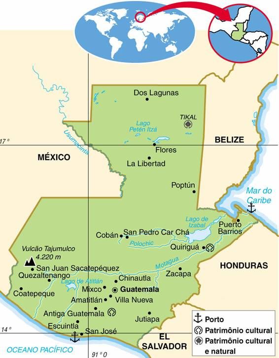 Mapa de Aspectos Socios económicos en Guatemala Image
